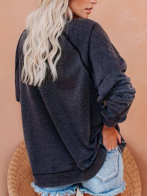 womens salem broom co est 1662 for halloween themed sweatshirt a long sleeve crew neck casual top featuring a witchy broom company design its comfortable and spooky making it a stylish piece for everyday wear
