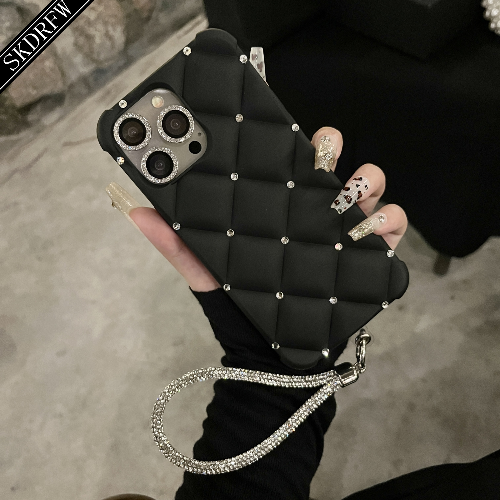 

New - - + -end Rhinestone + Diamond Bracelet + - -fall Phone Suitable For Apple Phones For Iphone16/16pro/16promax15/15pro/15promax/14/14pro/14promax/13/13pro/13promax/12/12pro/12promax/11/11promax