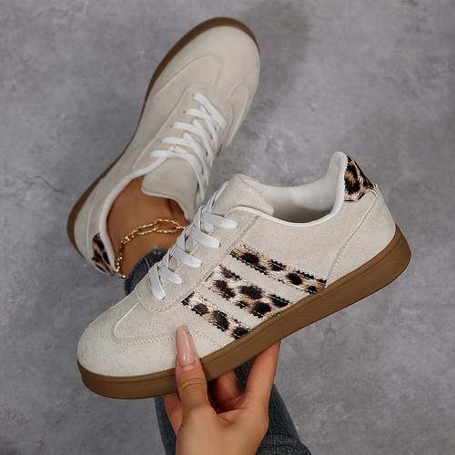 sneakers womens new outdoor casual simple comfortable versatile round toe lace up skate shoes