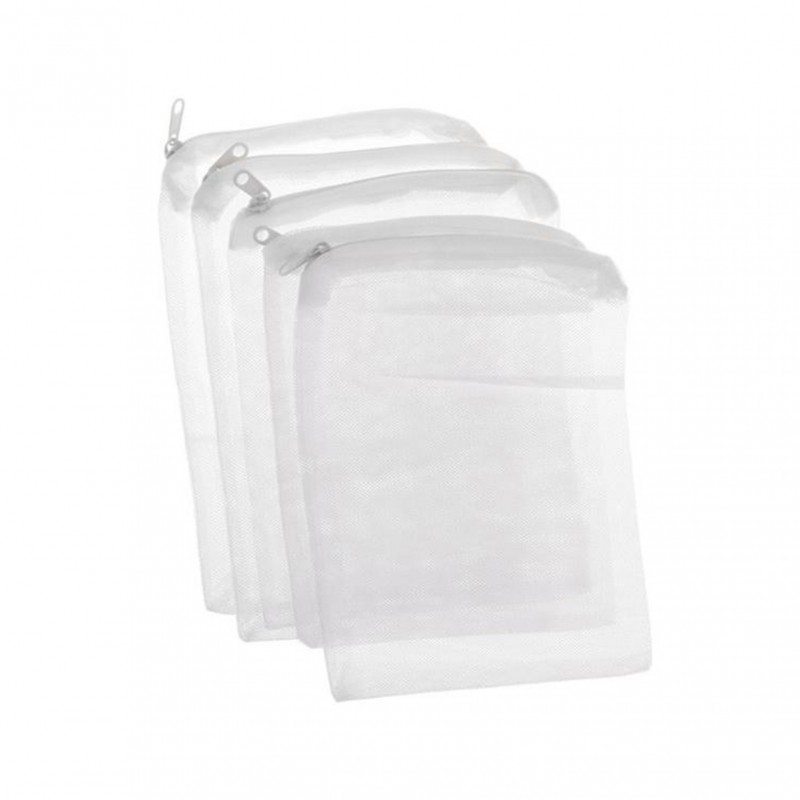 TEMU 5pcs Aquarium Filter Media Bags Thickened Drawstring Mesh Bags For Aquarium Sump Canister