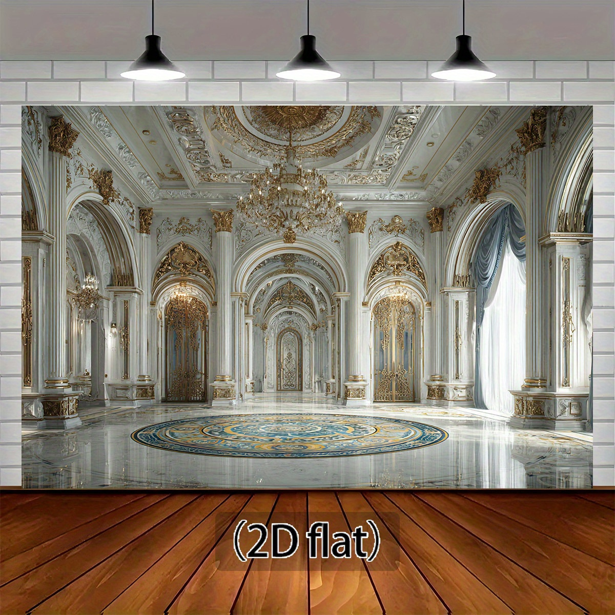 Royal Palace Photo Backdrop for Weddings and Themed Parties