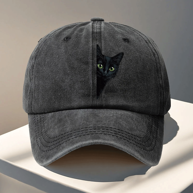 TEMU Cappellino da baseball con stampa , cappello a tema animale, cappello da baseball per esterni, accessorio da viaggio, regolabile, lavabile a