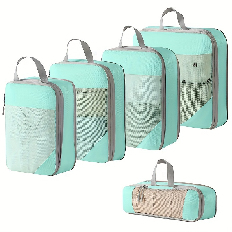 TEMU 5pcs Compressed Storage Bag Travel Storage Bag, Travel Light Luggage Bag, Storage Bag Travel Accessories, Expandable Storage Bag Set Travel