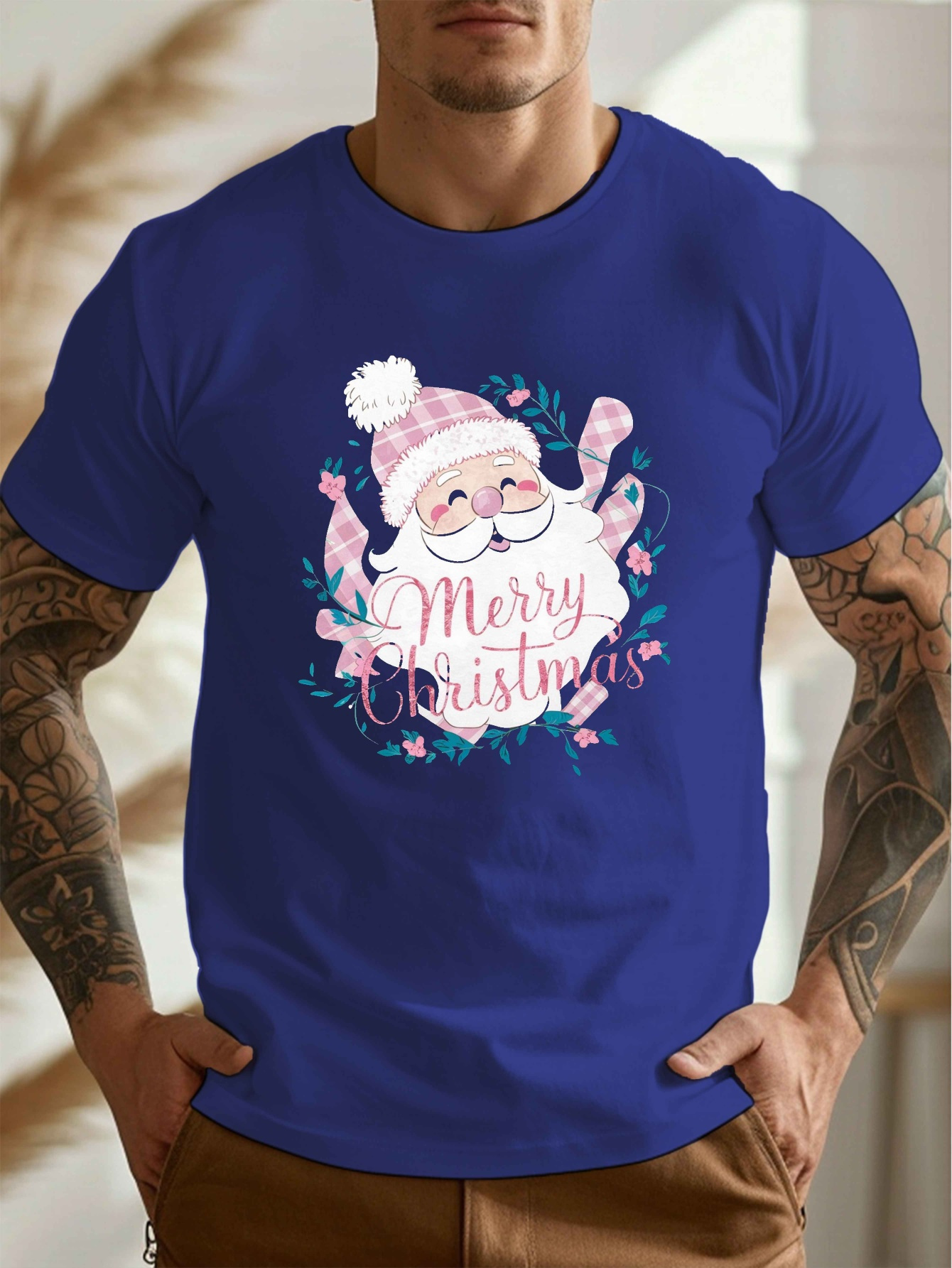 Merry Christmas Camisetas Papa Noel Papá Noel DiseÃ±os De Polos De