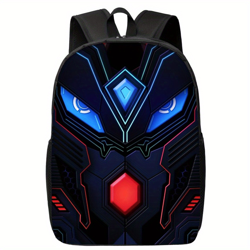 TEMU Casual Backpack For Women Men - Lightweight Laptop With Adjustable Straps, Cartoon Print Design