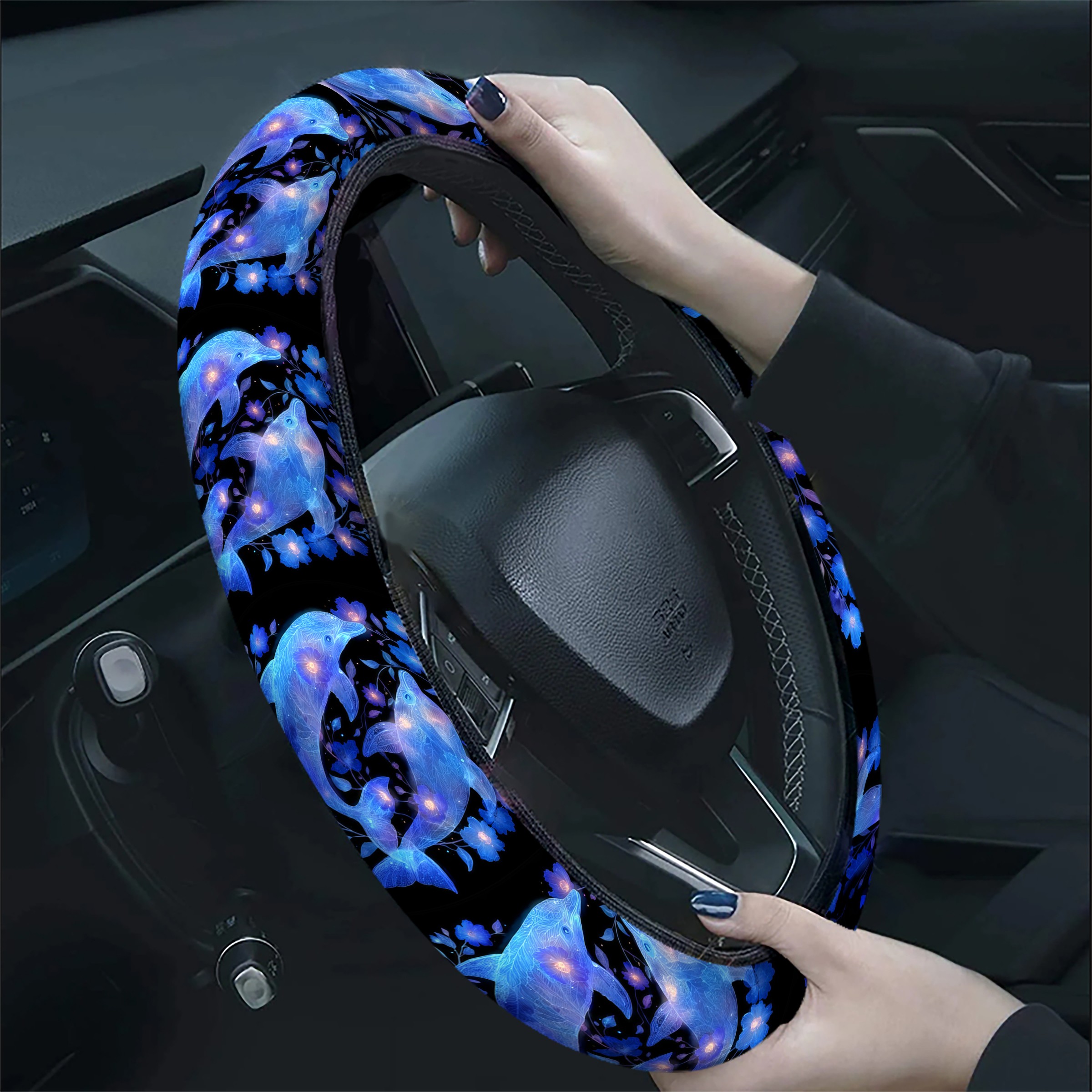 TEMU 1pc Car Steering Wheel Sunshade, Portable Foldable Universal Car Interior Accessory Fq0511a(79)