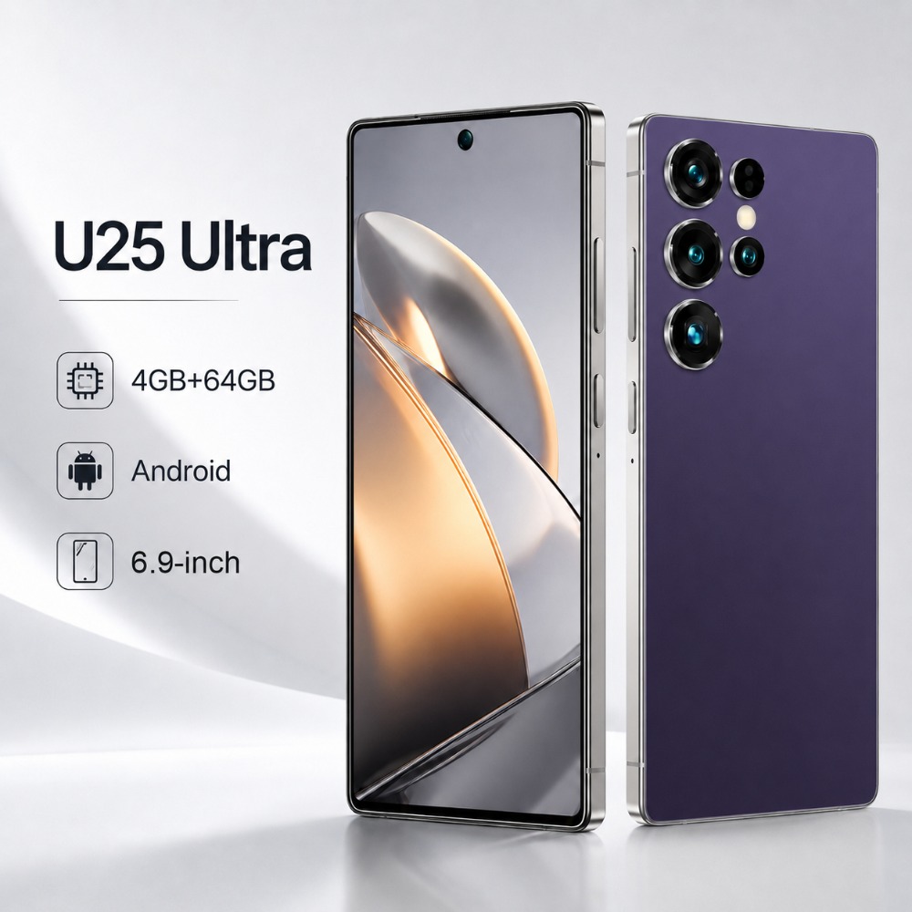 u25 ultra 6 9 inch   smartphone runs on     features hd display   with a stylus pen and supports   cards the package   headphones data cable phone case and complete set of additions Product details 8