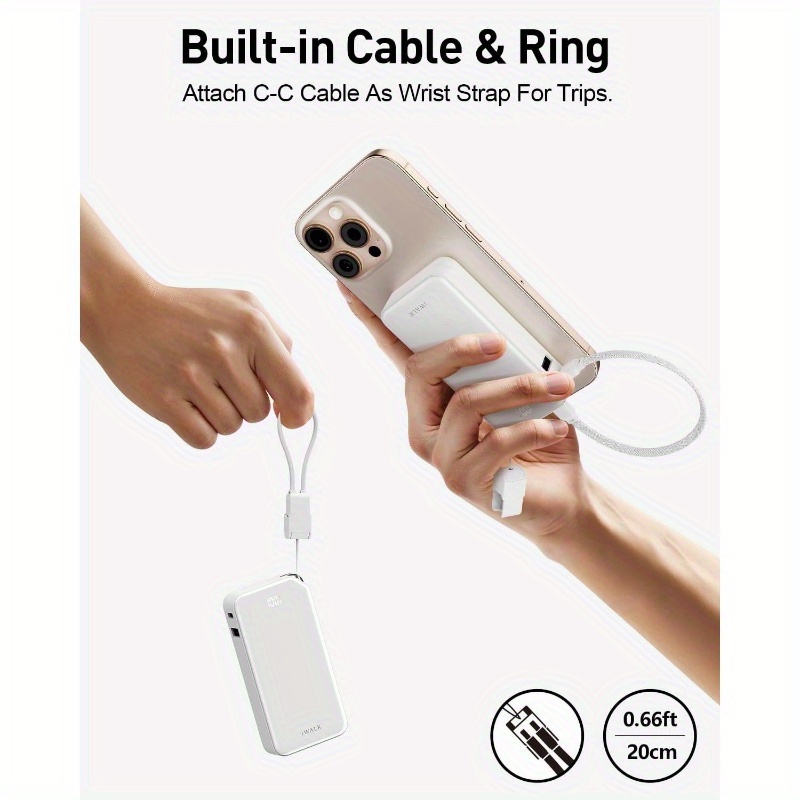portable, ultra small 10, 000mah 30w pd power bank, usb c   fast charging battery pack with stand, travel essential phone powerbank 1615 pro, s25s24 series, portable charger,   charging, lightweight power bank, sleek power bank, reliable charging,   charging, usbc power bank, multidevice charger, mobile  , tech travelers, with led display,   in multiple colors, perfect as gifts for  , portable charger power bank, power bank fast charge Product details 4