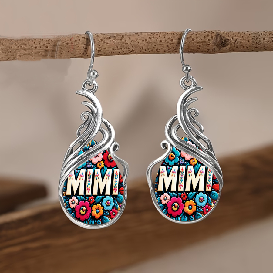 TEMU 2pcs Mimi Earrings Floral Earrings Decorative Earrings Artistic Earrings Teardrop Earrings Pendant Earrings Plant Earrings Jewelry Accessories