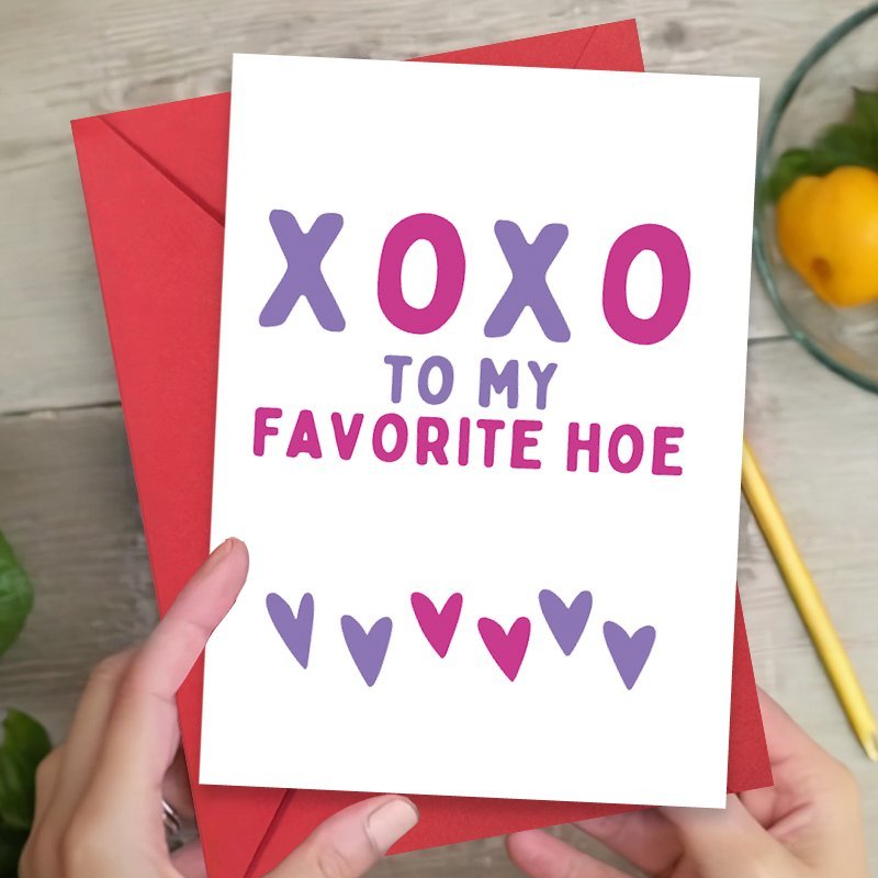 

1pc To Hoe 's Day - Humorous Galentine's Day Greeting, Female