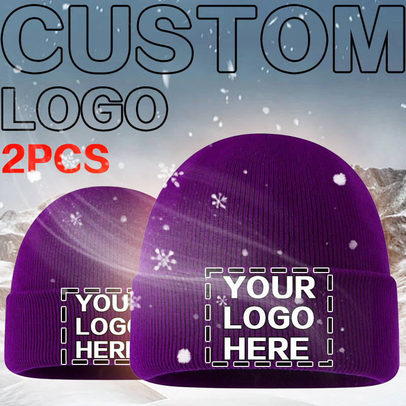 TEMU Customization Of 2pcs Hats, Unisex, Personalized Hats, Photo And Text Printing Available