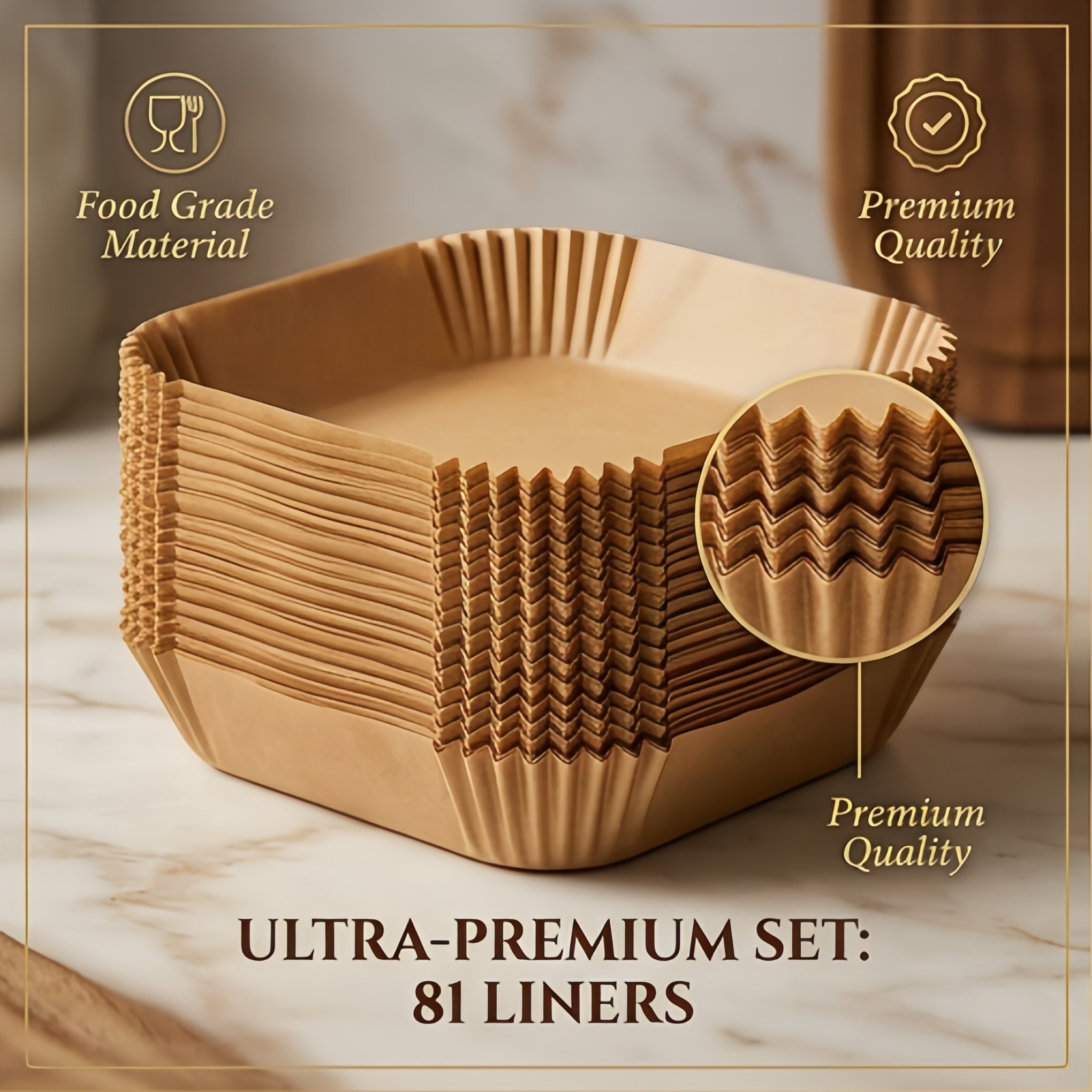 TEMU 81 Sheets Square Holiday Cooking Liners Stable Fit Non Stick Greaseproof Paper Thanksgiving Easter Party Food Preparation