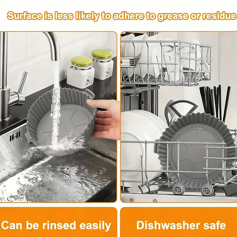 7pcs Baking Set for Air Fryers: Includes 6 Non-Stick Liners in Various Sizes And a 7-Hole Cake Mold with Scalloped Edges, Easy to Clean And Reusable – Ideal for Air Fryers, Ovens, And Microwaves – a Must-Have for Your Kitchen