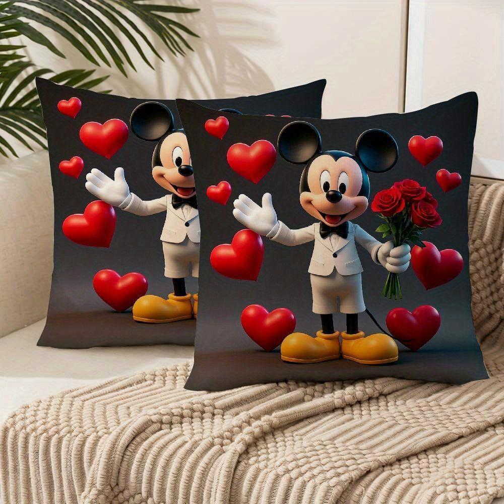 2 pack     double sided throw pillow covers decorative cushion cases for sofa living room and outdoor use details 0