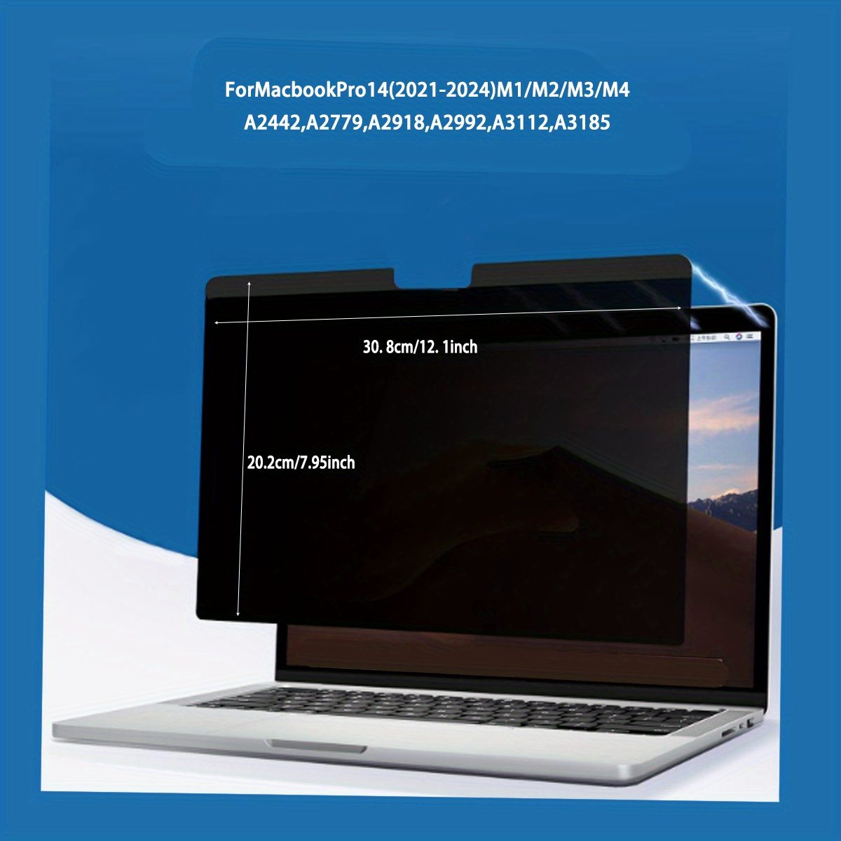 E-shop - Macbook Magnetischer Anti-Spionage Displayschutzfolie