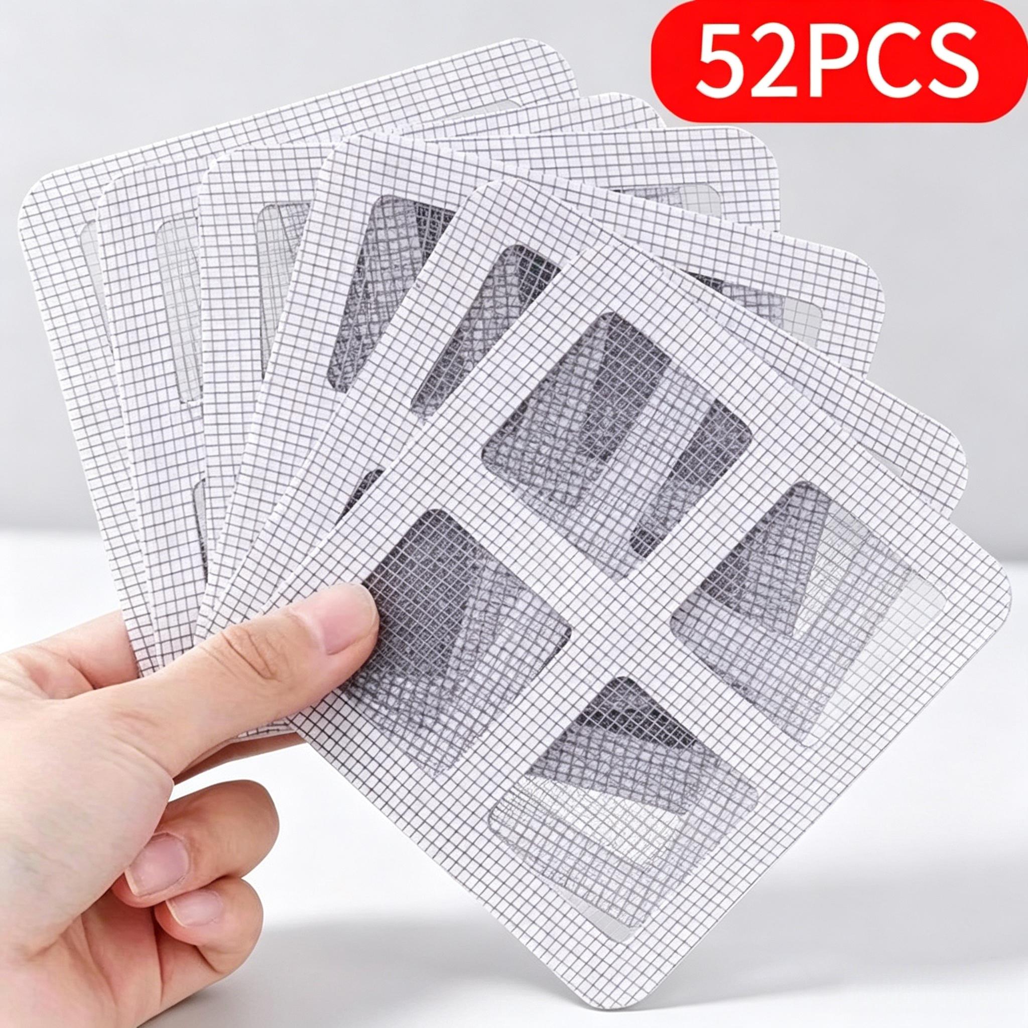 TEMU 52 pezzi di filtri di scarico a terra usa e getta di grande capacit�, a maglia fine per assorbire capelli da bagno e scarti di cibo da cucina,