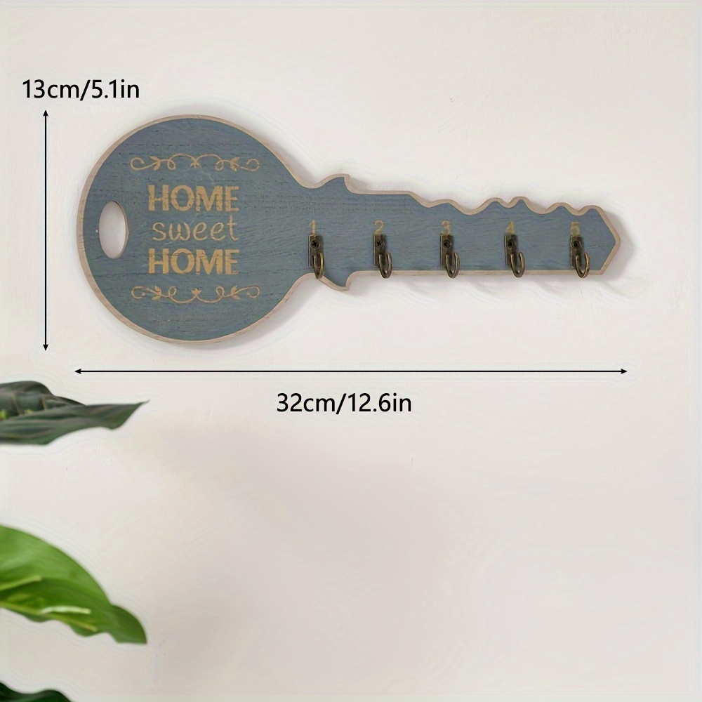 TEMU 1pc Retro Creative Foyer Key Hook Door Decoration Living Room Clothing Hook