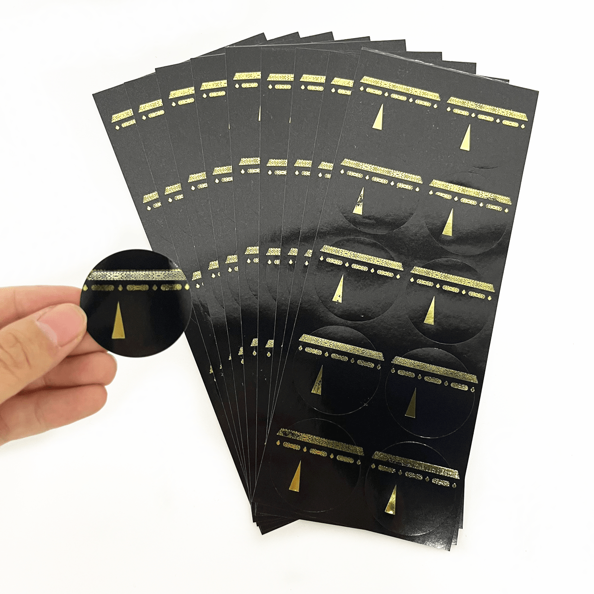 

50pcs/set, Eid Al-fitr Black Golden Mubark Stickers, Eid Mubark Party Decorations, Ramadan , Ramadan Decoration And Gift Packaging