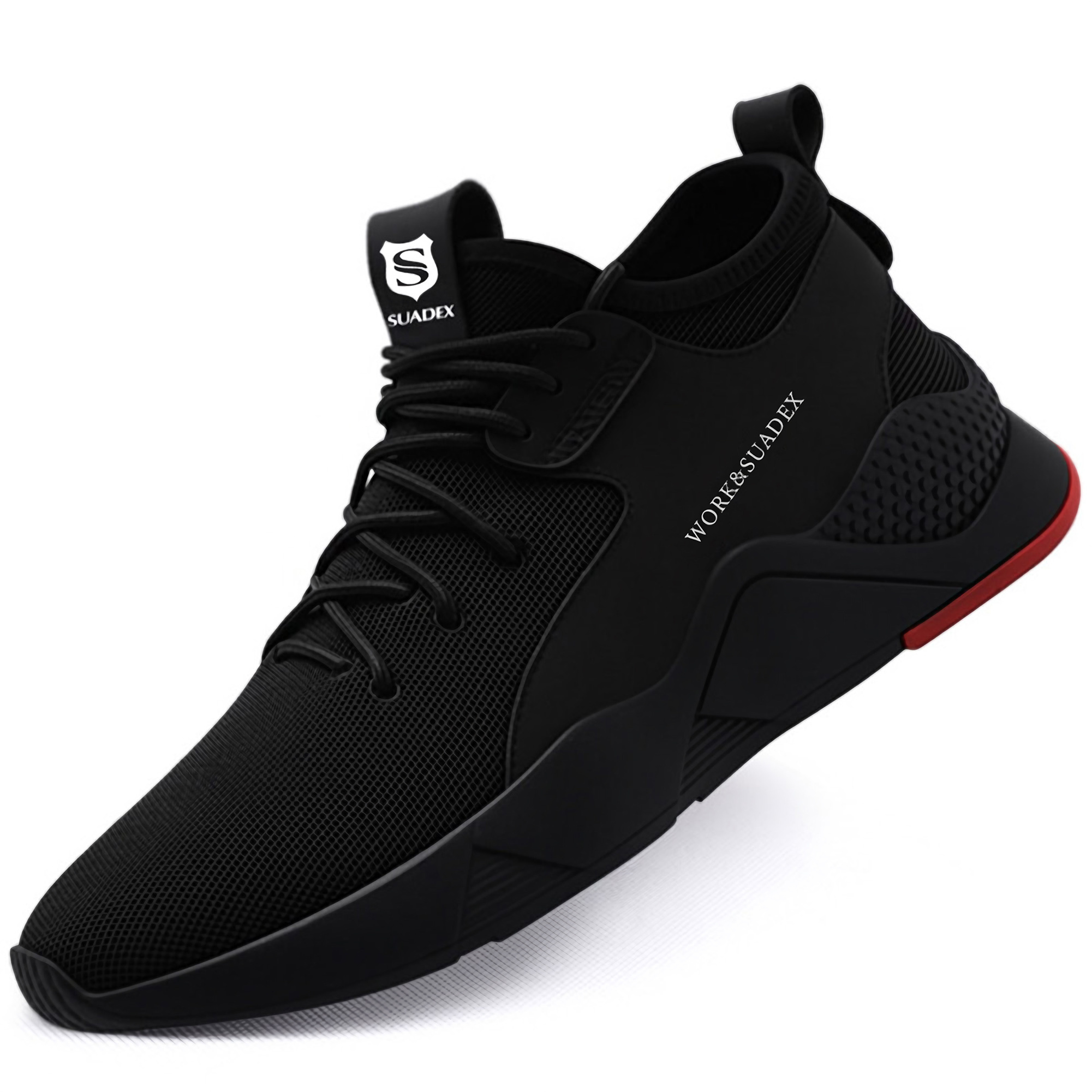 TEMU Mens Steel Toe Shoes For Womens Lightweight Safety Work Sneakers Construction Breathable