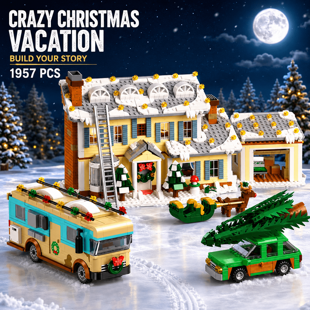 christmas building blocks sold on Temu United States