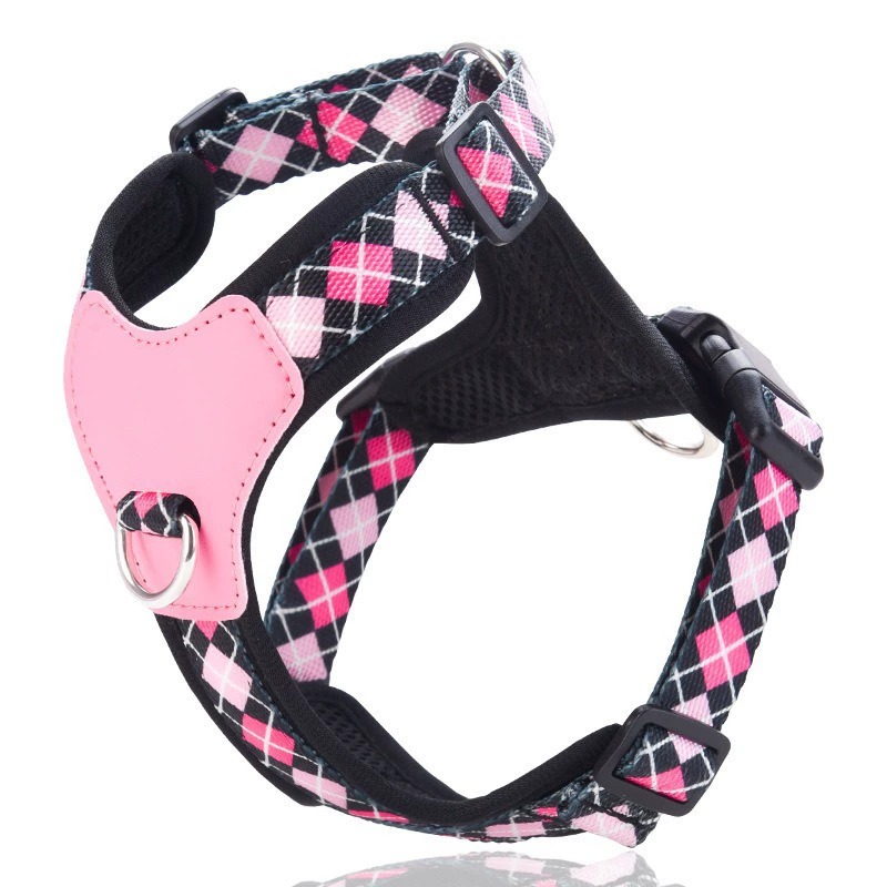 TEMU High-quality Mesh Breathable Adjustable Anti-pull Pet Harness, Suitable For Small, Medium And Large Dogs, An Exquisite Gift For Dogs, Without