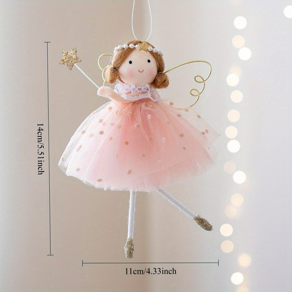 1pc New Product Creative Girl Tale Style Girl Heart Pendant, Christmas Tree Decoration Pendant - For Christmas And Valentine's Day Decoration, Arransynthetic Gemstoneent, Christmas Prop