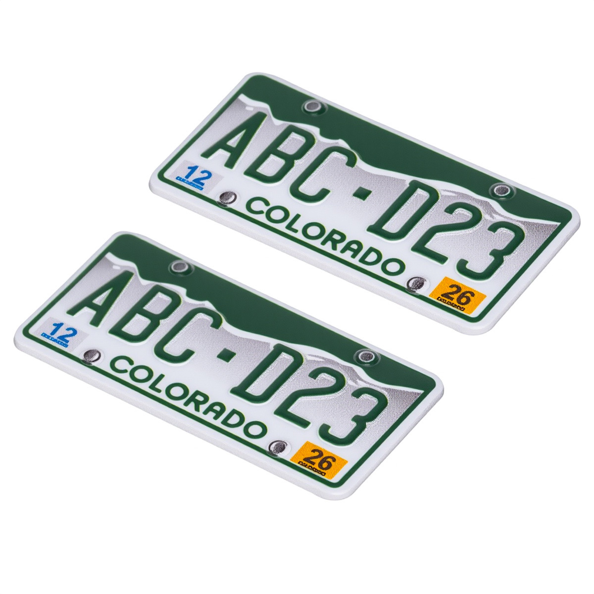 TEMU Aluminum Alloy Scale License Plate Kit Decorations Additions For 1/18 1/24 Rc Crawler Car Trx4m Scx24
