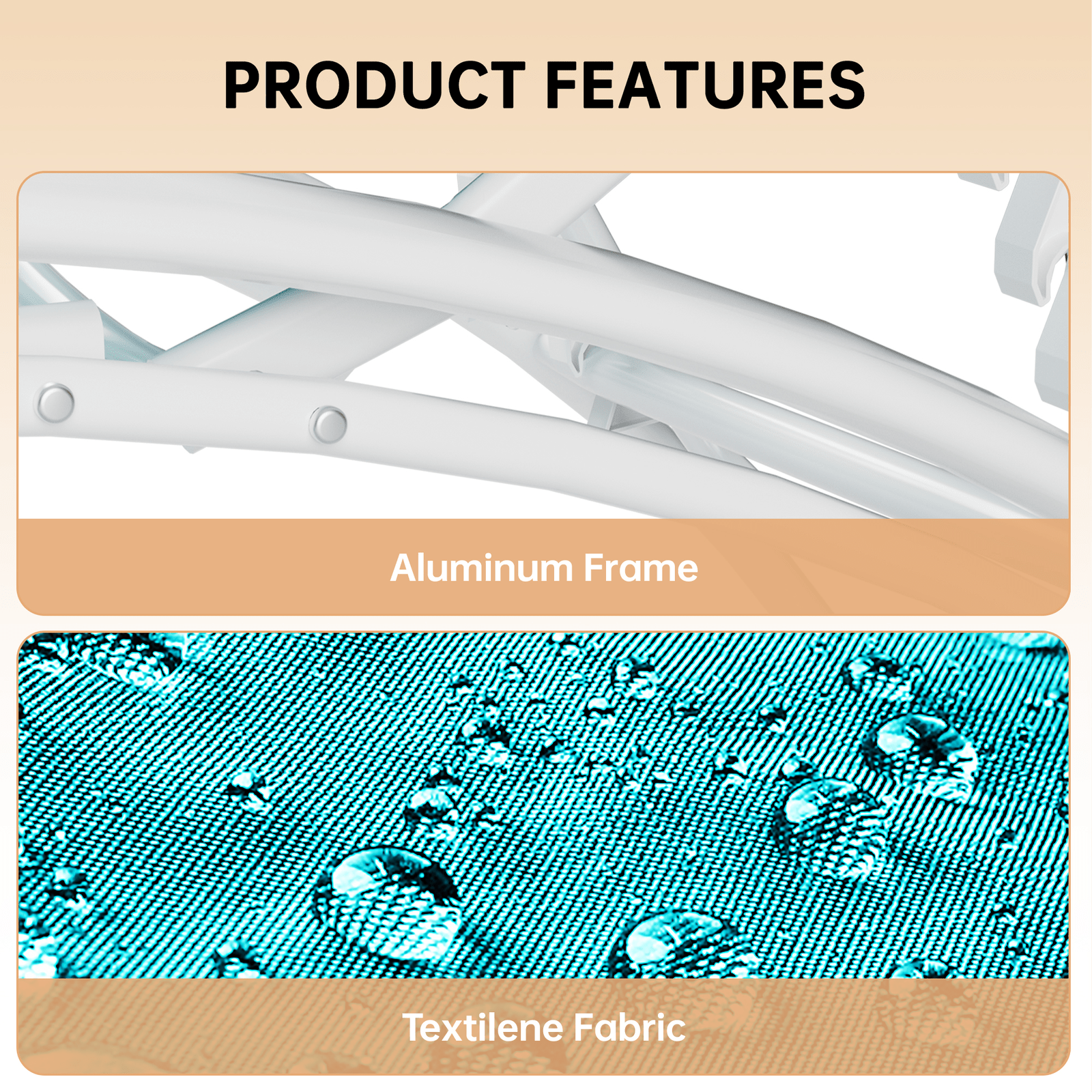 Lounger: Aluminum Alloy Sun Lounger 2pcs Set