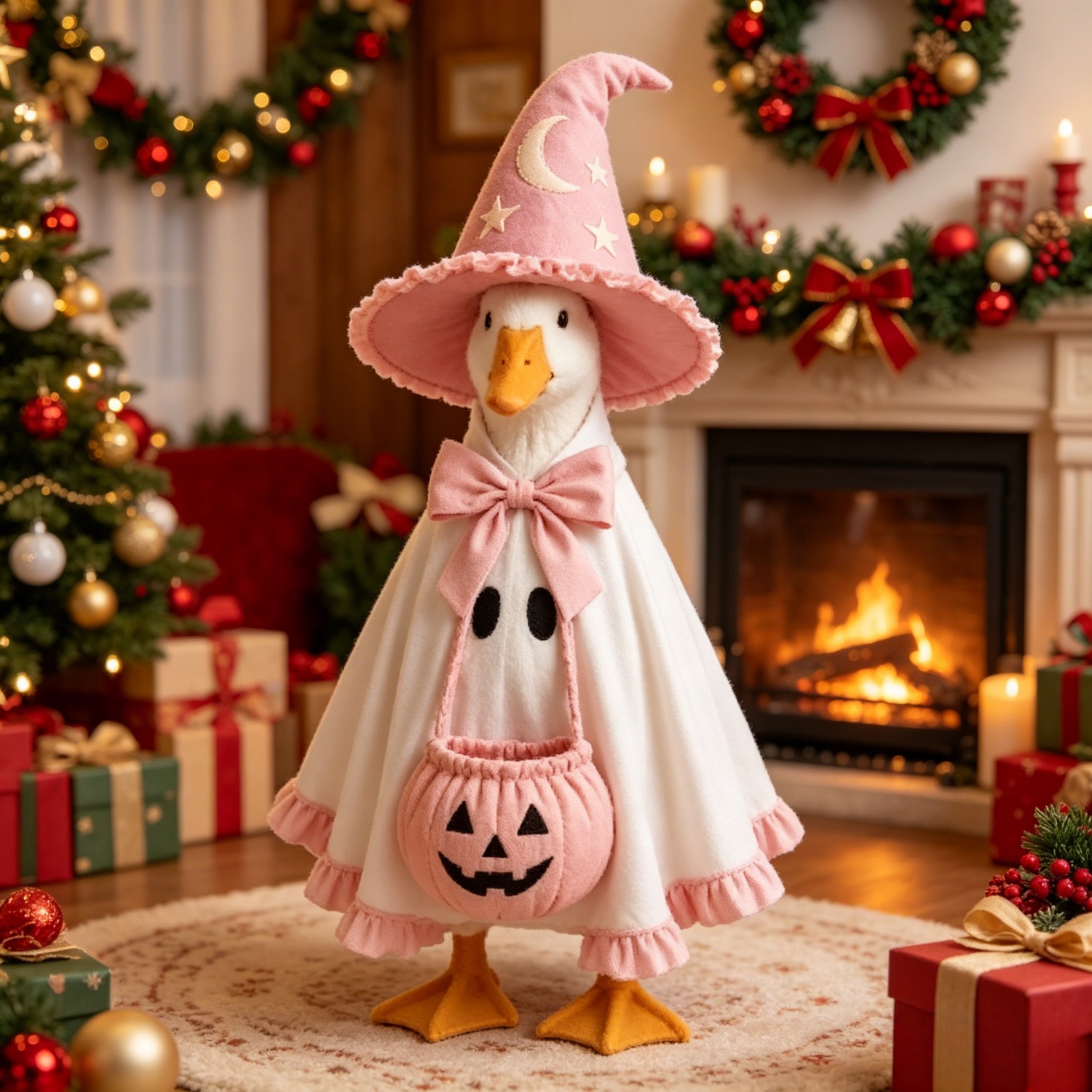 TEMU Halloween Bucket Witch Costume Set, Fun Halloween Outfit For Party, Trick-or-treat, Outdoor Decoration, Festive Costume Accessory