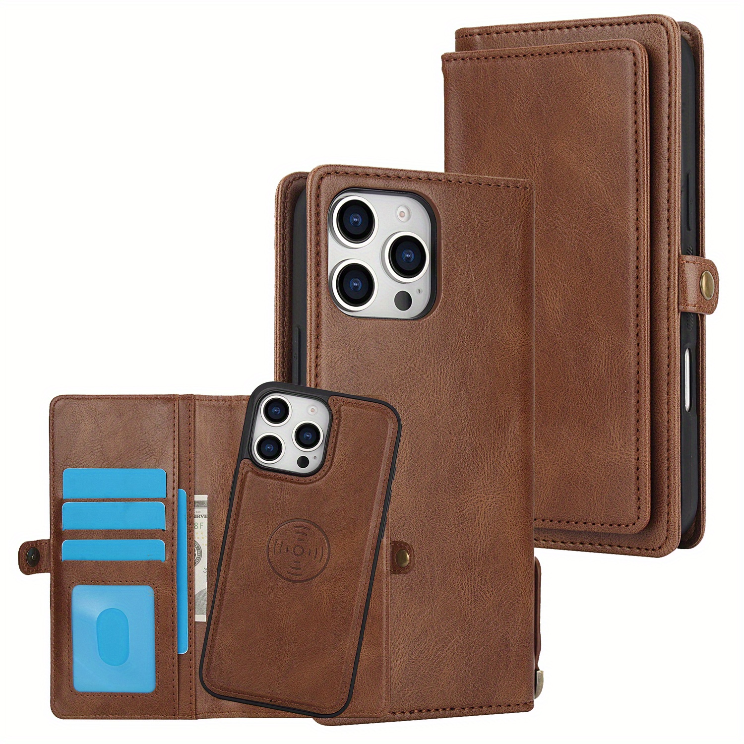 TEMU Phone Case: Compatible With Iphone 16/15/14/13/12/11/x/xs/xr/8/7/6 Pro Mini S P Multi-card Split Phone Case