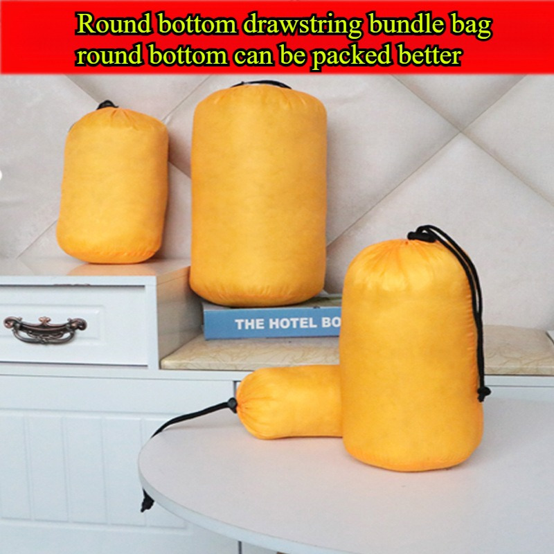 

1pc Cylinder Storage Bag For Comforters And, Dustproof Drawstring Bag With Moisture-proof Travel Organizer, Polyester - Hand Wash Or