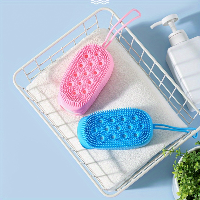 Silicone Bubble Brush Double-Sided Exfoliating Bath Scrubber