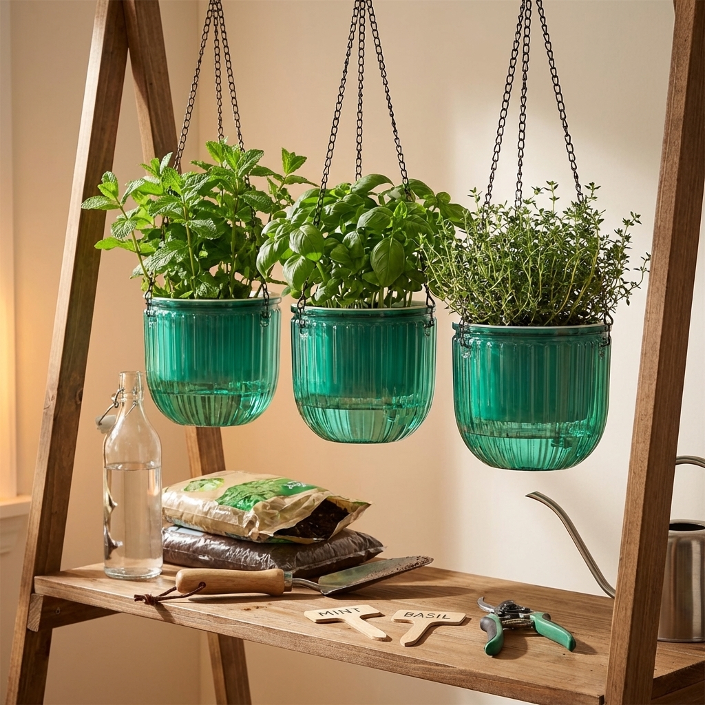 self watering hanging baskets sold on Temu United States