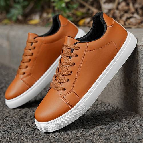 loeikan mens low top skate sneakers upper pvc sole anti slip skate shoes suitable for skateboarding training commuting breathable soft sole cushioning durable round toe lace up casual footwear for daily wear