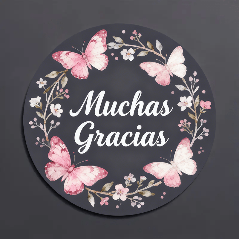 TEMU 160/480 pcs Pegatinas de Agradecimiento en Español Compatibles para Hablantes de Español - Etiquetas Redondas " Gracias" con Cursivas para