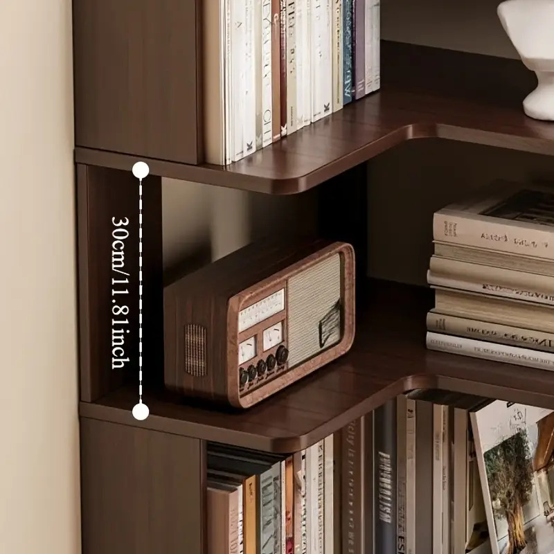 Drehbares Bücherregal Aus Kiefernholz – 4 Ebenen, 120 Cm Hoch, 360° Drehbar Für Wohnzimmer Oder Kinderzimmer