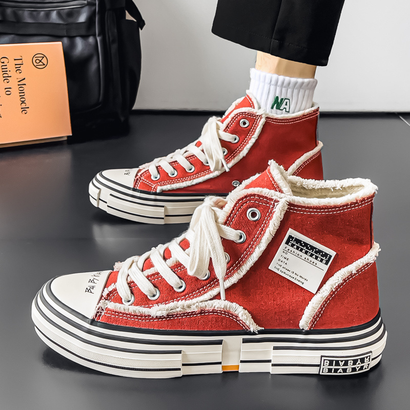 Men'S New Versatile Classic High-Top Trendy Youth Canvas Shoes for Outdoor Casual Wear. - Image 2