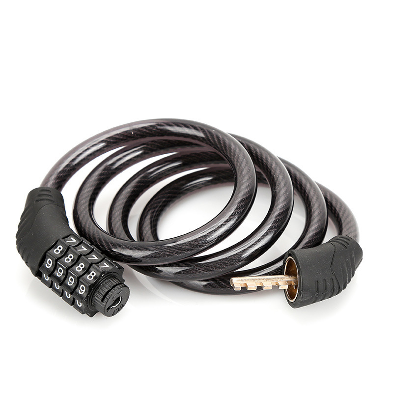 A 4-digit Foldable Mini Bike Lock, 1 Meter Long, Designed For Bicycle Theft Protection