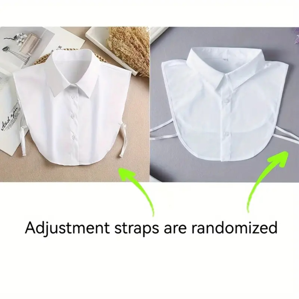 2 Inserti Per Colletto Finto Da Donna - Colletto Bianco E Fantasie, Morbido E Traspirante, Accessorio Moda Per Camicie E Maglioni