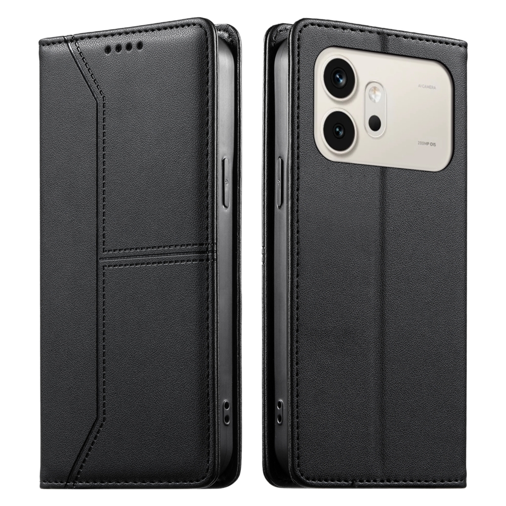 Etui za telefon - Močan magnetni usnjen etui s potiskom, primeren za Honor 600, etui za mobilni telefon s popolno zaščito in odpornostjo proti