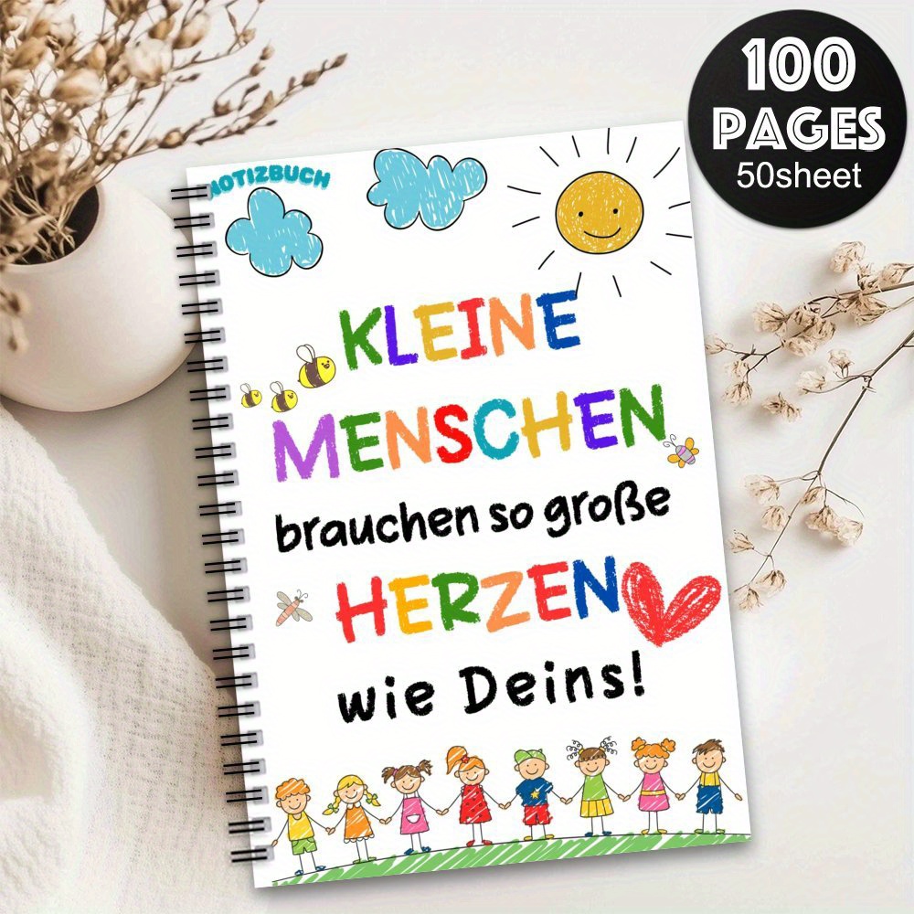 Image of 1pc German Graduation Gifts Spiral Notebook Journal,thank You Gift For Teacher, Farewell Gift, School Supplies, Graduation Gift, , Graduation Party,personal Organizer