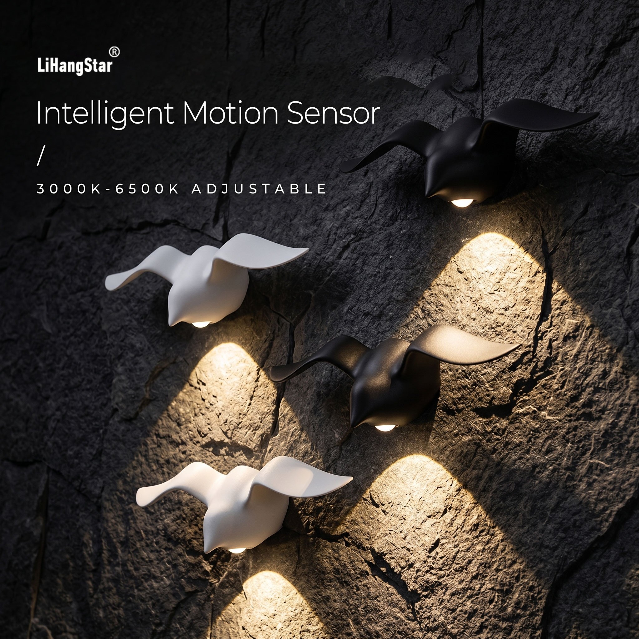 Smart Motion-Sensing Night Light with Seagull Design