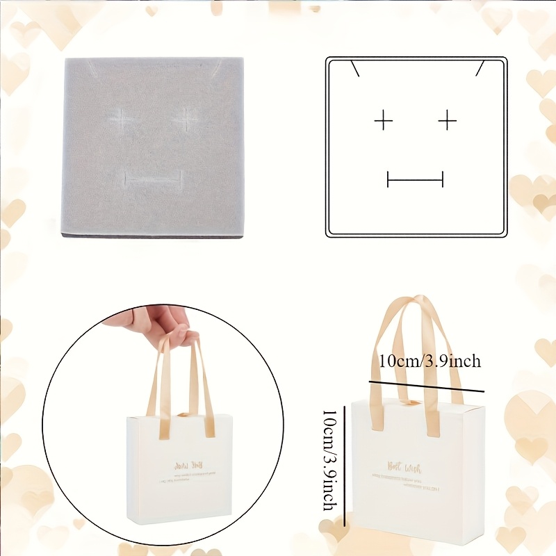 12 Elegant Jewelry Gift Boxes with Jute Rope Handles
