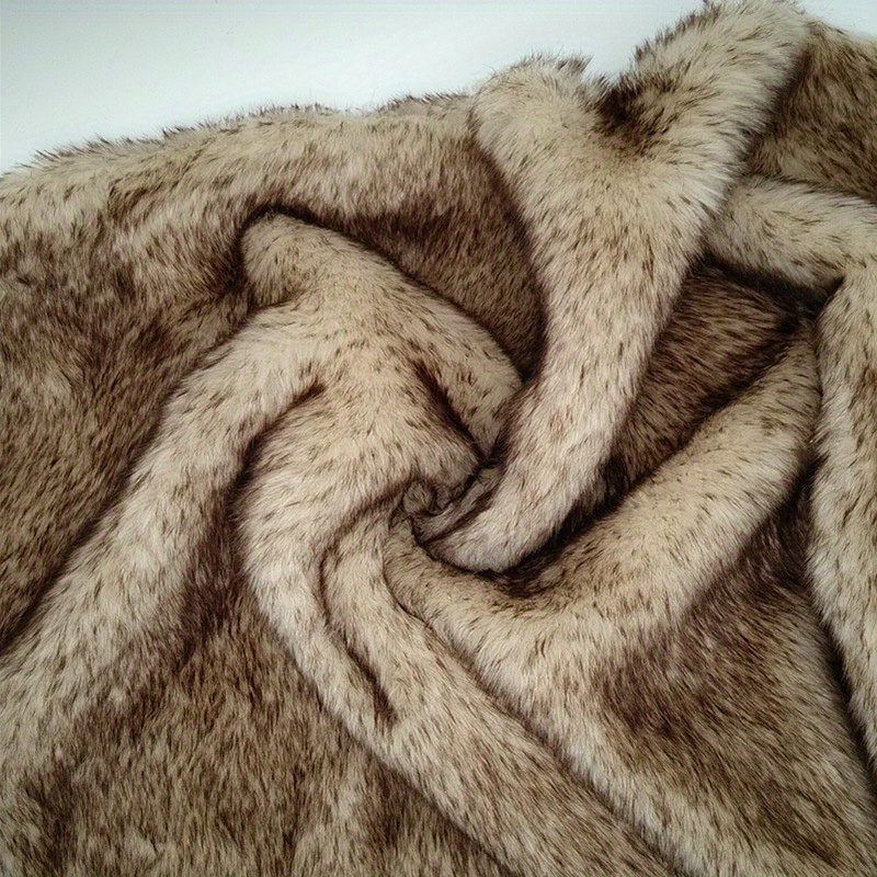 

1pc Rabbit Fur , 8.27x11.42 , 493gsm Polyester Fleece , Striped Pattern, , Diy Precut