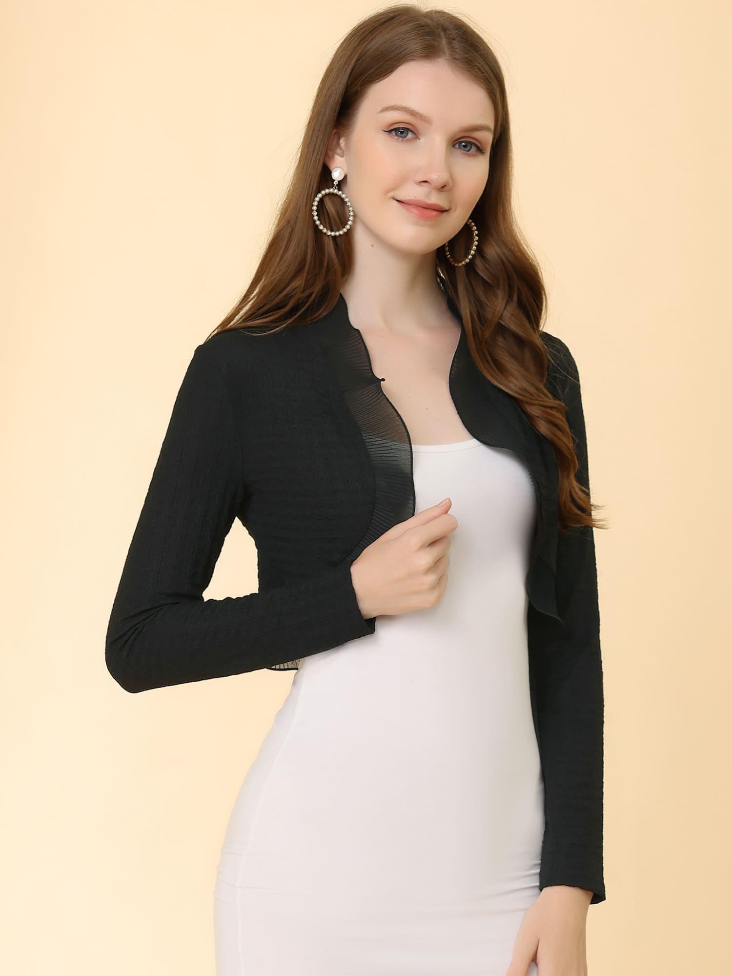 174/19 Modèle Cardigan à Manches Volantées En Plassard Tonus | Jeu De