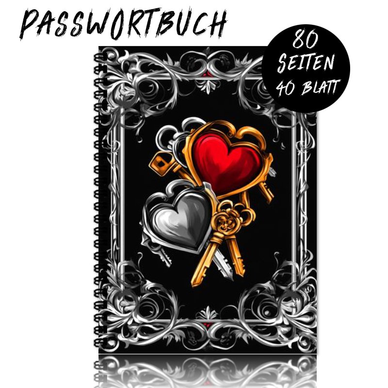 TEMU 1pc Deutsches Passwortbuch | 1 A5 Spiral Binding Notebook, A Perfect Gift For Seniors And Who Have Their , Security Tools Suitable For Computer