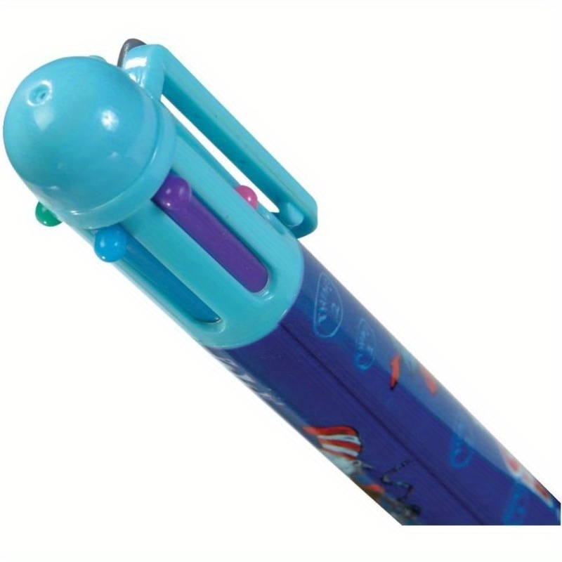     retractable ballpoint pen 6color multicolor ink cartoon characte for school   pack of 12 Product details 2