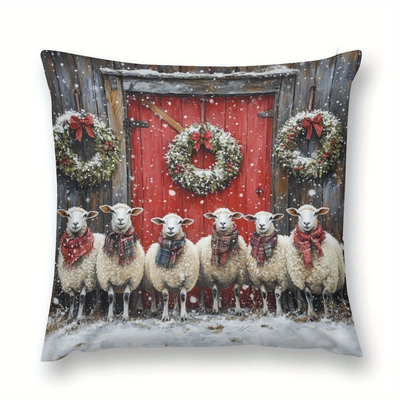 

1pc Christmas , 18x18in Polyester , , Decor For , , - Gjb1031242