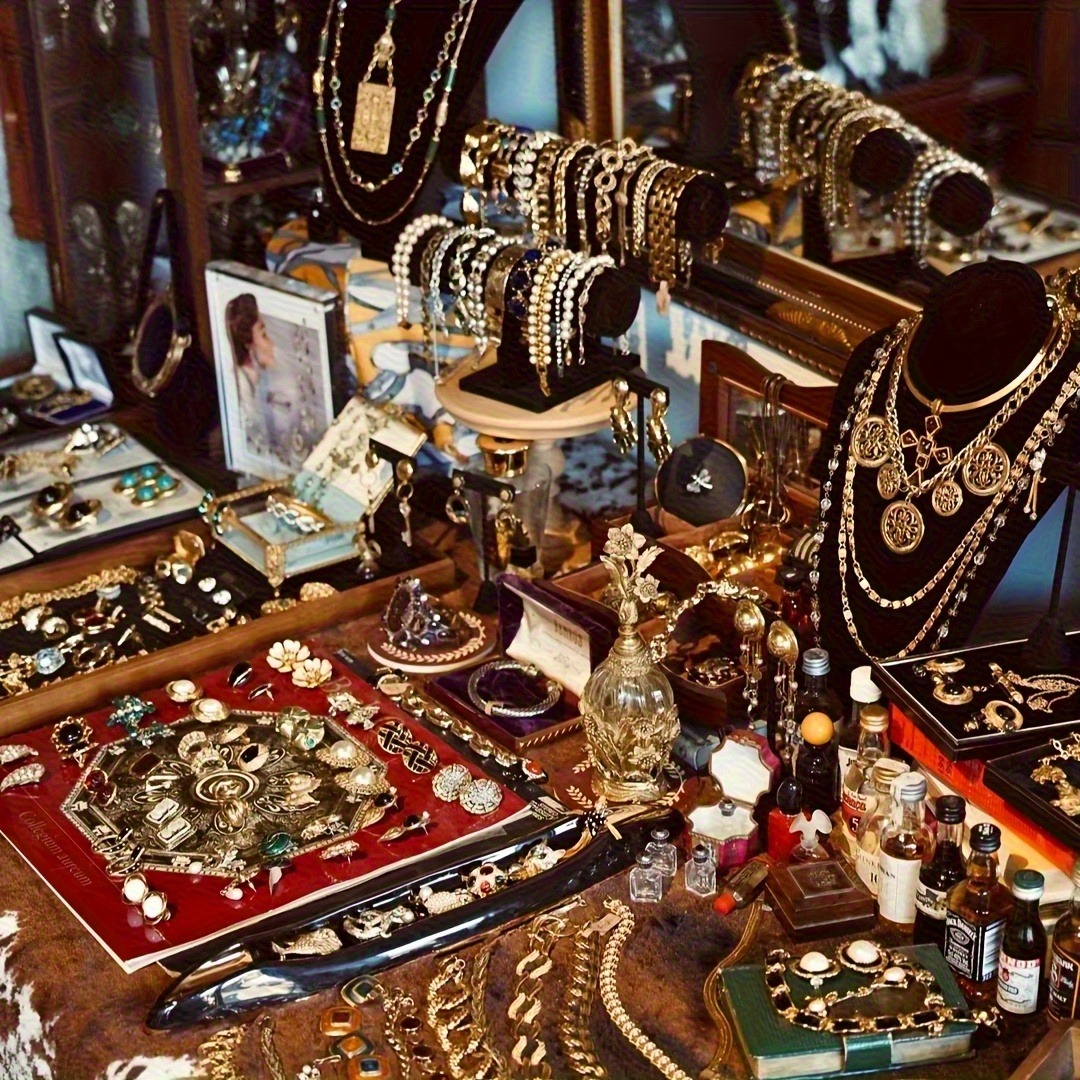 TEMU Random 1pc, Random , Including Necklaces, Rings, Earrings, Studs, Bracelets And Anklets, Designed With Metal Geometric Patterns, Suitable For Women's Holiday Dates, Parties Or Holiday Gifts