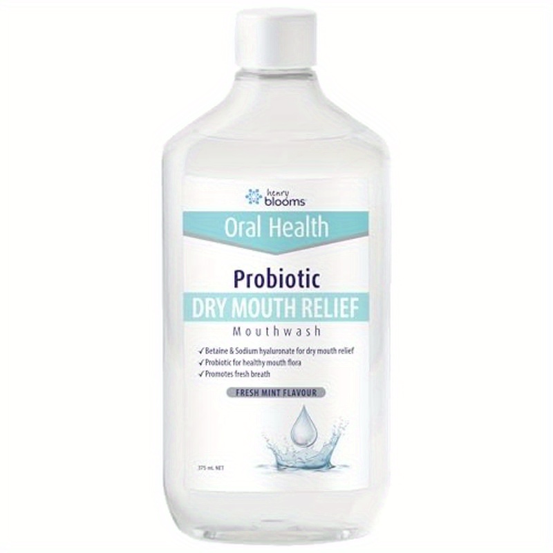 HAIIBOOHenry Blooms Probiotics Mouthwash Dry Mouth Relief 375 mL